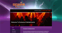 Desktop Screenshot of exclusive-entertainments.co.uk